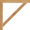 Ekena Millwork Traditional Block Rough Sawn Bracket, Western Red Cedar, 4"W x 46"D x 46"H BKT04X46X46TRA05RWR - alternate 3
